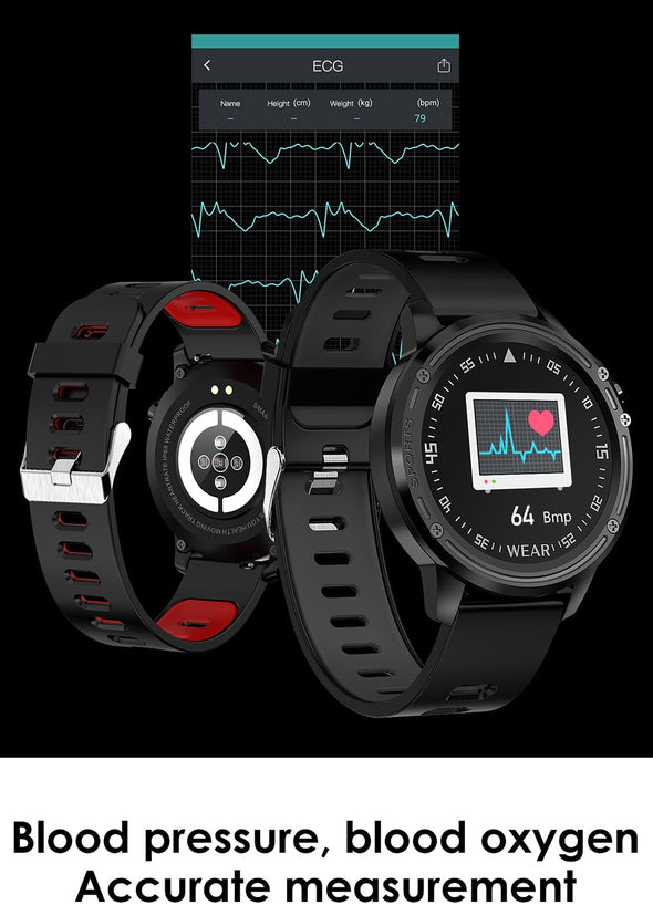 Pure L8 Men Fitness Tracker with ECG/BP/HR