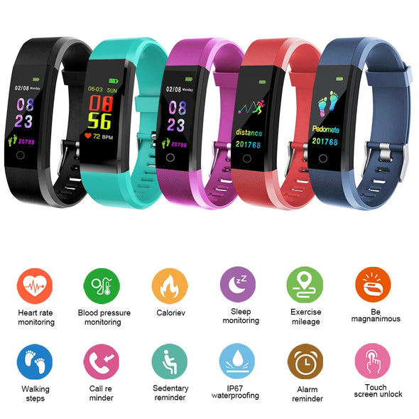 Vital 7 Doing HR/BP fitness Tracker Waterproof Smartwatch