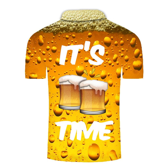 Beer Time Men Polo Shirt